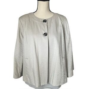 Laura Ashley 2 piece Silver Swing Jacket and tank top. Both a Large.
